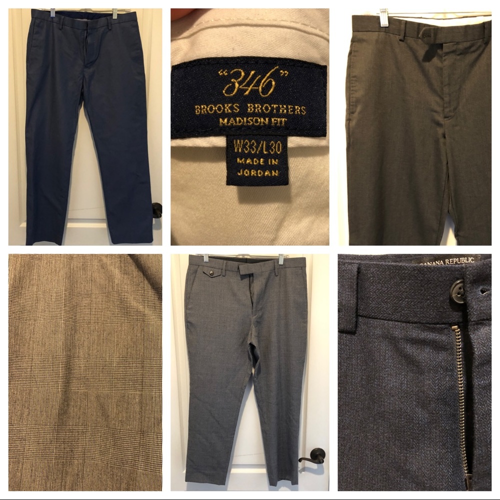 Jeans/Pants/Chinos-Levi’s/Brooks Brothers-30/31/32